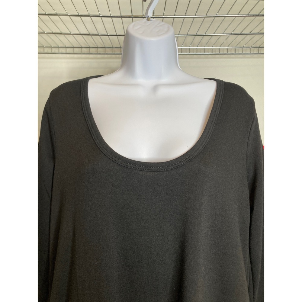 NWT Three Bird Nest Womens Black Ruffle Hem Tunic Dress Sz S Boho Flowy Oversize - Picture 7 of 10
